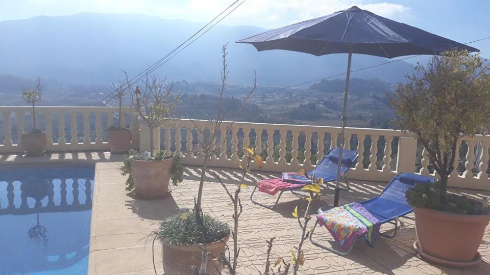 Villa Romana Mountainside Apartment In Alcalali, Jalon Valley 外观 照片